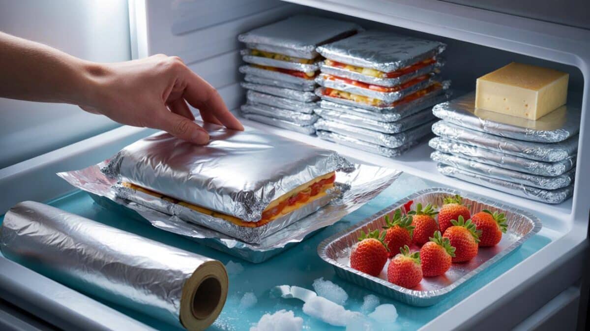 Aluminum foil in the freezer : a foolproof trick more and more people are adopting