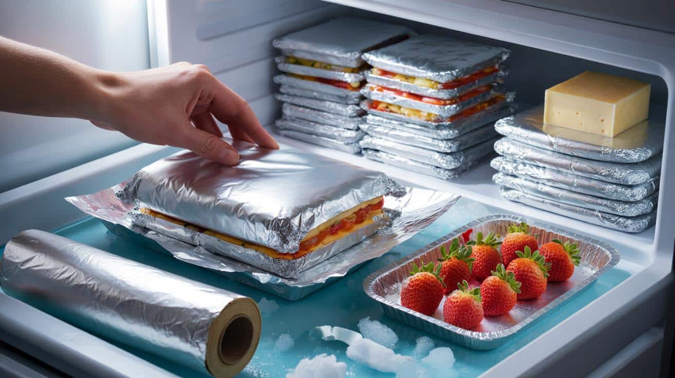 Aluminum foil in the freezer : a foolproof trick more and more people are adopting