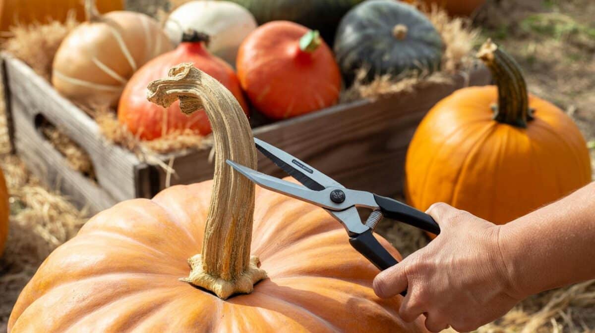 Are you cutting your pumpkins too early? 1 stem clue gives 14 days’ cure and 90 days’ storage