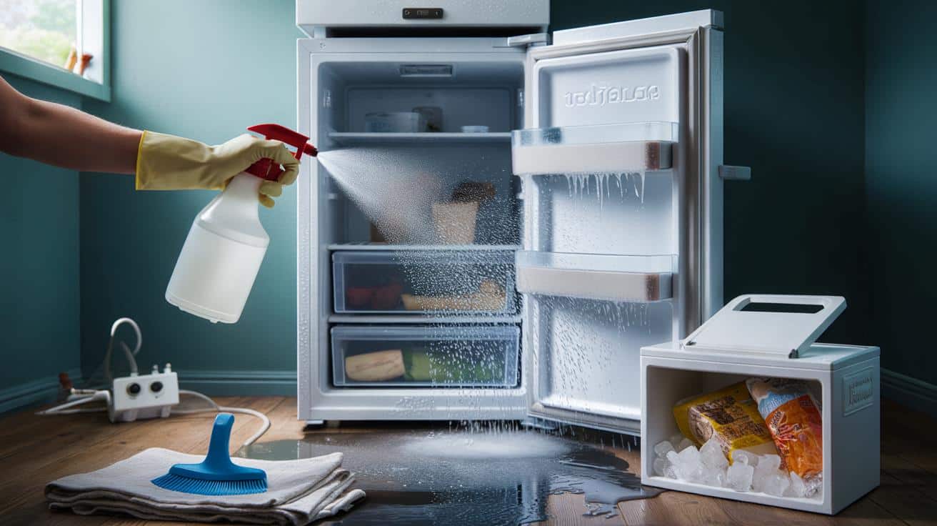 Are you losing £22 a year to just 3 mm of freezer frost? this 1/3–1/3–1/3 spray clears it fast