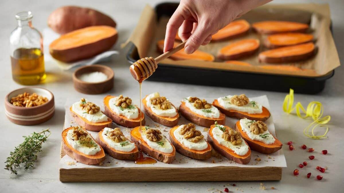 Are you overpaying for snacks? 20-minute sweet potato goat’s cheese toasts feed 6 for £4 today
