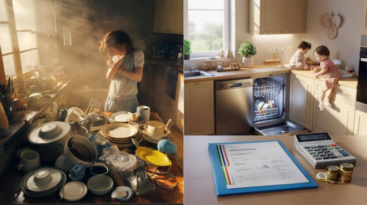 Are you washing 60 dishes a day? how €200–€500 from CAF could put a dishwasher in your home