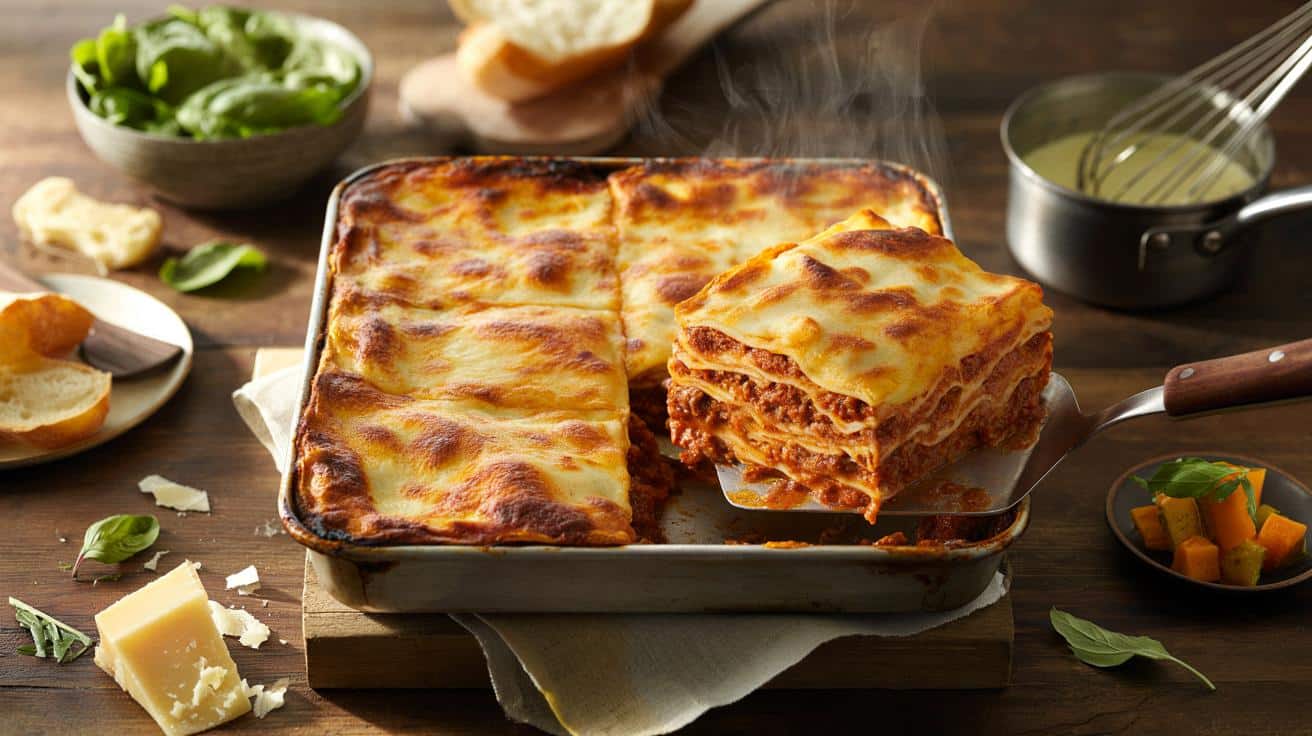 Brits, are you craving warmth? 7-layer Italian lasagne at 180°C for 30 mins, feeds 6 for £1.80