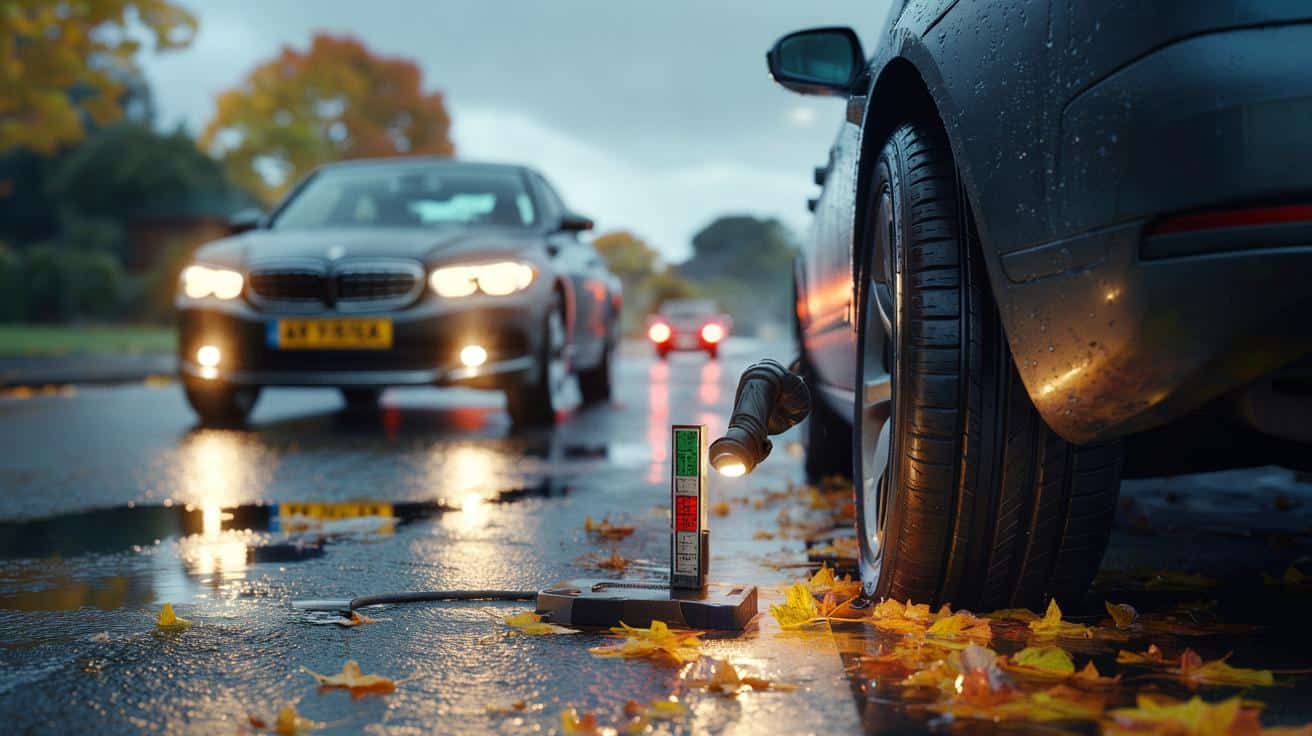 Brits warned before the first autumn downpour: are your tyres at 4 mm and your lights ready?