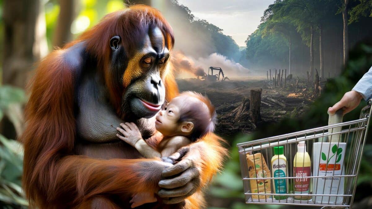 Chester Zoo’s ‘tiny’ orangutan arrives as forests fall 40%: will your shop choices help save a life?