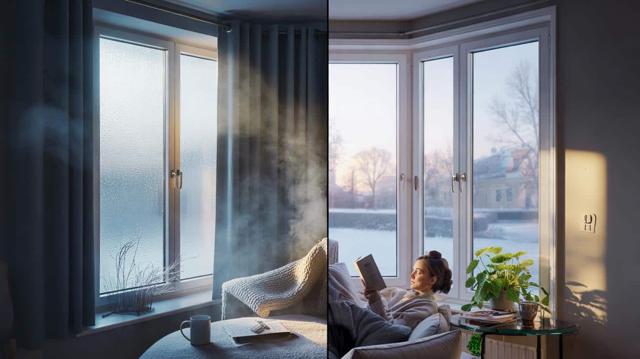 Cold draughts costing you £312 a year : will smart glass beat thermal curtains in your living room?