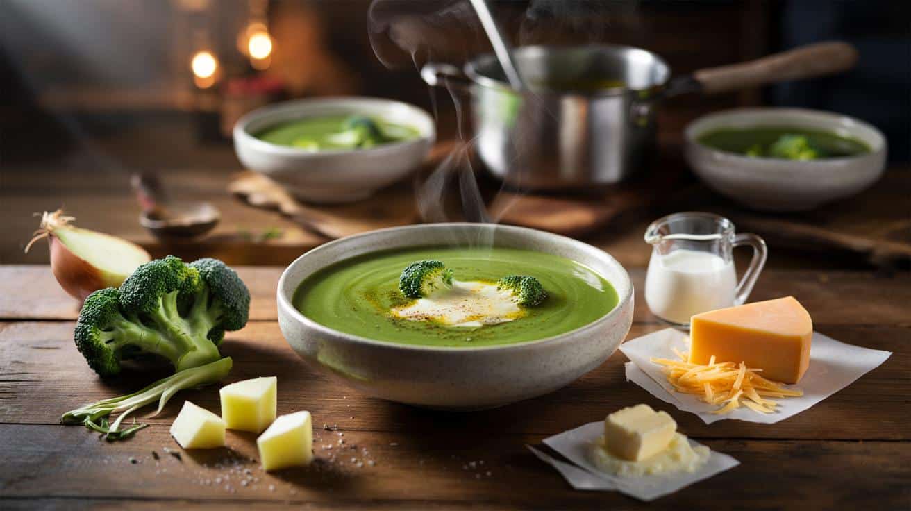 Cold nights cost you comfort and cash: 6-ingredient broccoli cheddar soup feeds 4 in 25 minutes