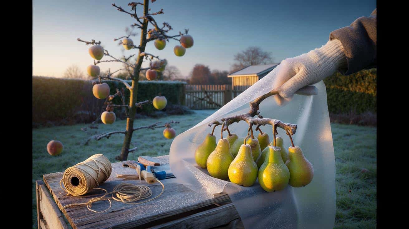 Cold nights stole your apples in October? how a £6 frost fleece gave me 21 extra days of pears