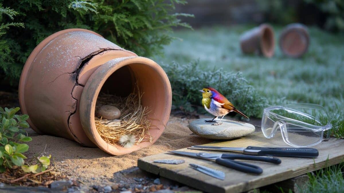 Cold snap coming: can your old plant pots save garden birds? 7 steps, 5 tools and £0 to try today