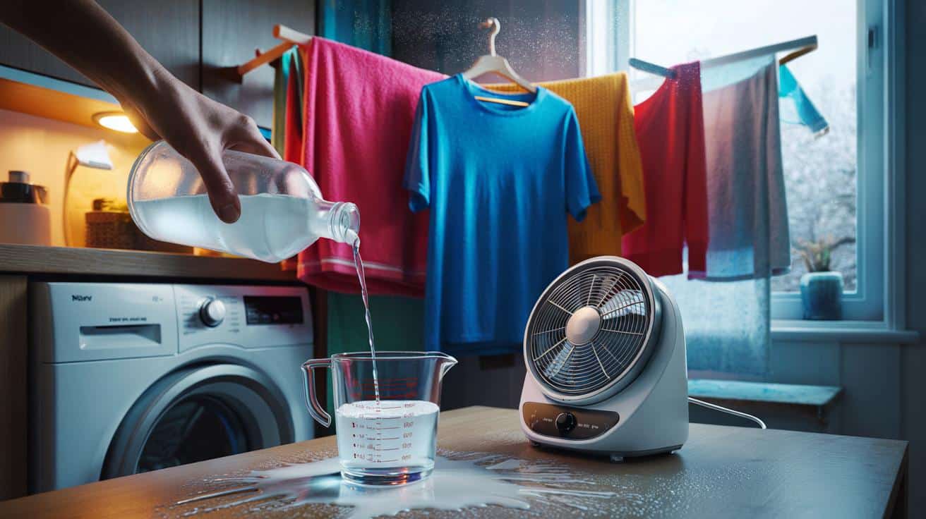 Cold washday panic: can 250 ml of white vinegar really cut your winter drying time by 50%?