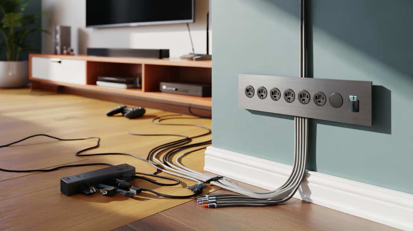 Fed up with messy cables? swap power strips for 8–12 surface sockets: will a 16–20 amp plan save you