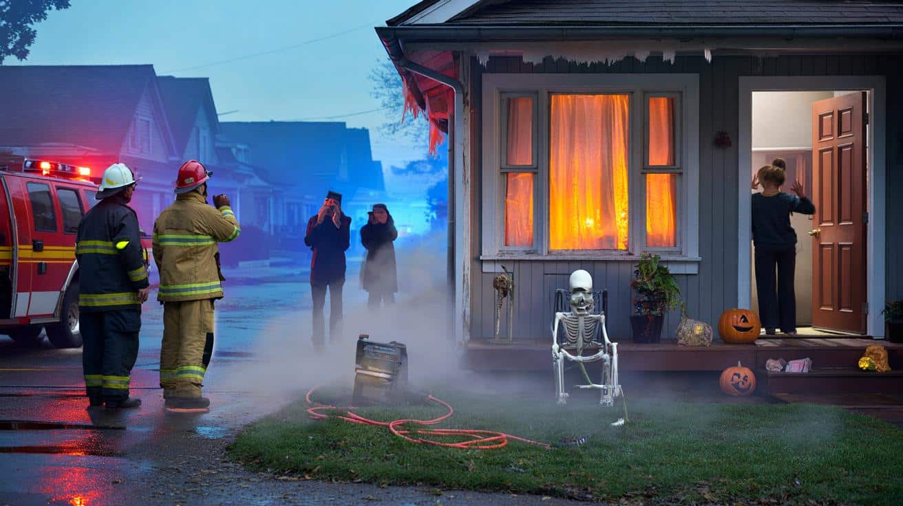 Firefighters showed up… because of this Halloween decoration that looked too real