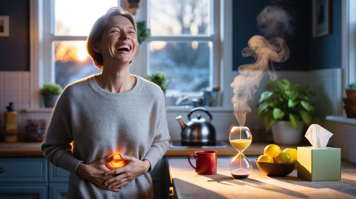 Five minutes of laughter a day: could 300 seconds lower your cortisol by 20% and dodge colds?