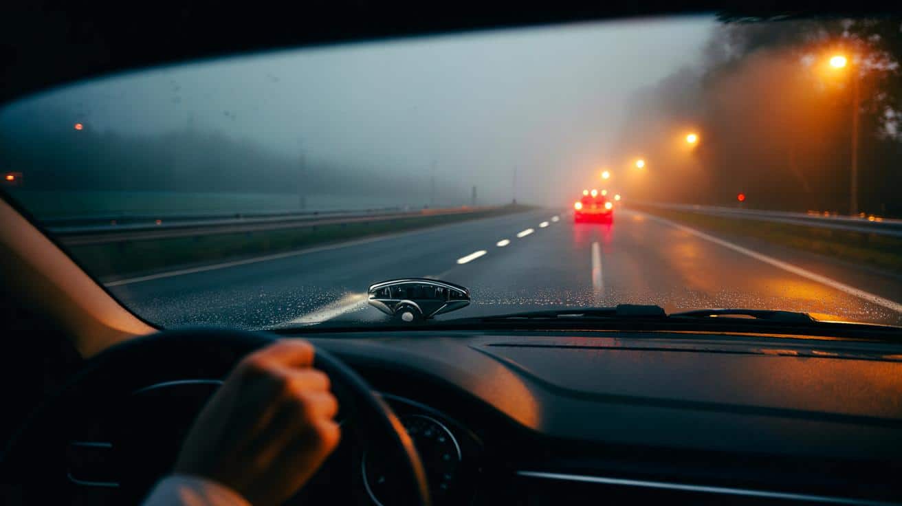 Fog on your commute: will a 2-second headlamp tweak on the 0–3 dial help you see 100 metres?