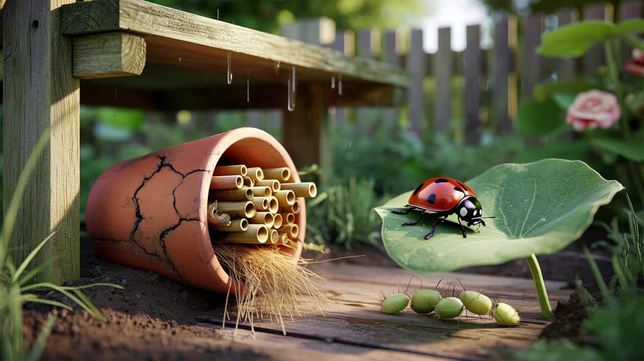 Help ladybirds thrive with this simple garden shelter
