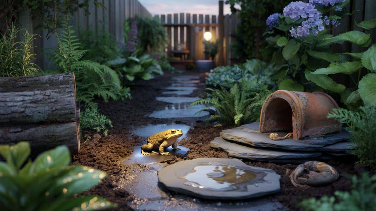 Keep toads visiting with this shady garden corner