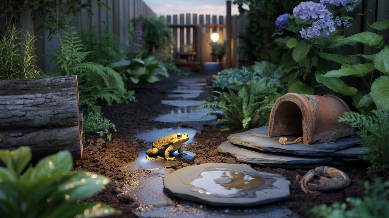 Keep toads visiting with this shady garden corner