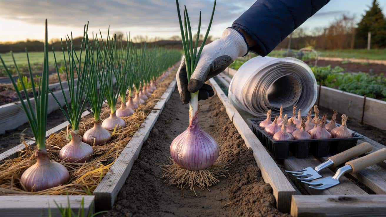 Only 7 days left to plant grey shallots: will your 10 m² bed reward you with 5 kg by May this week