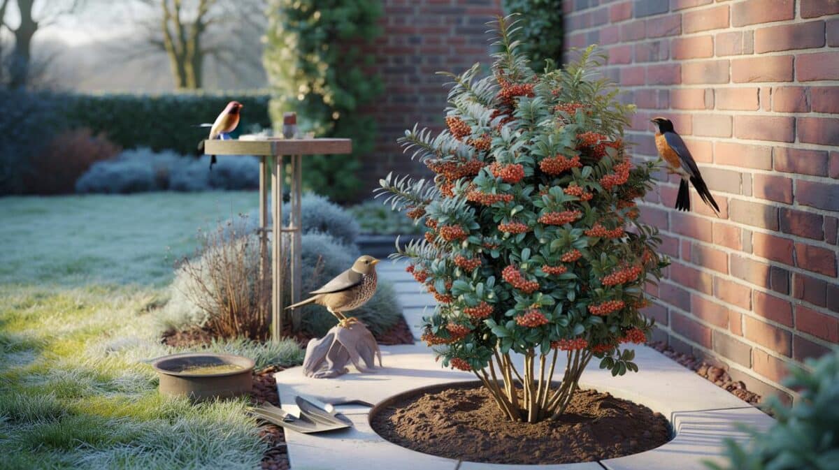 Planting this one bush now will make thrushes return to your garden this winter