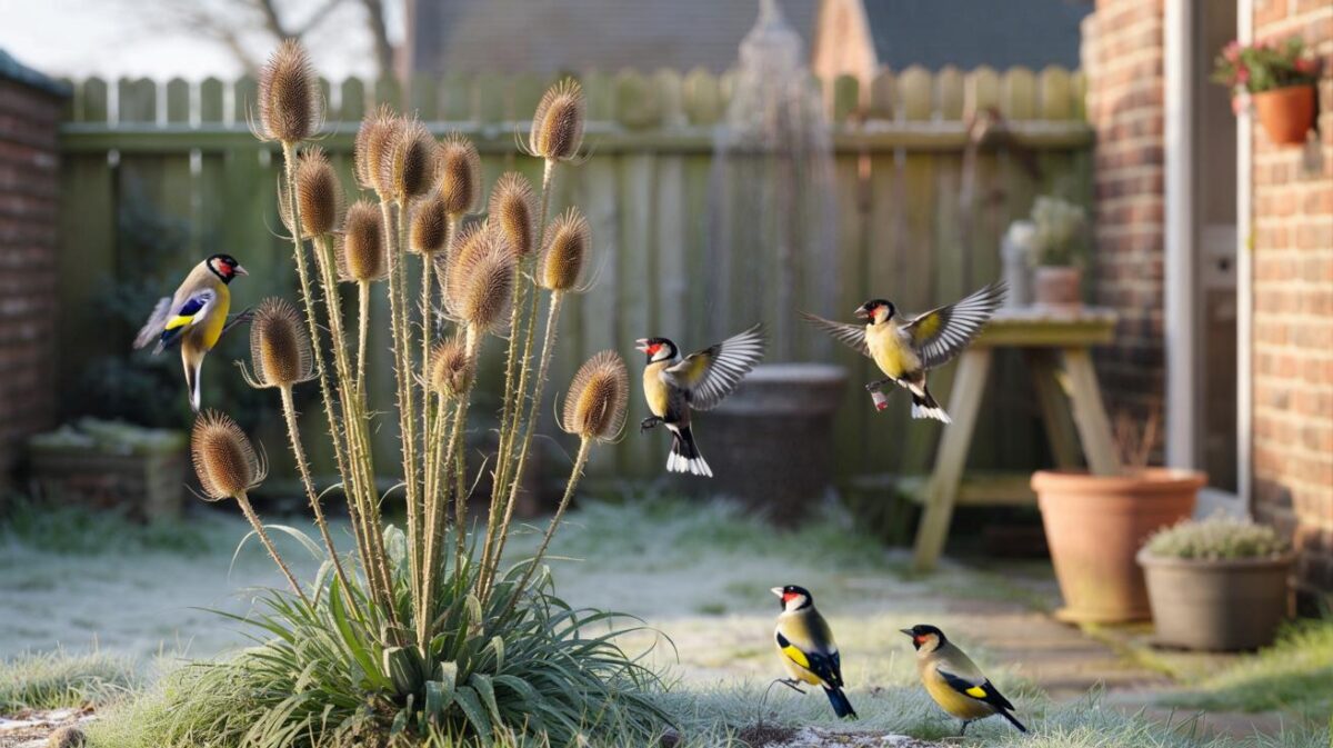 Planting this one wildflower now will keep goldfinches visiting your garden all year