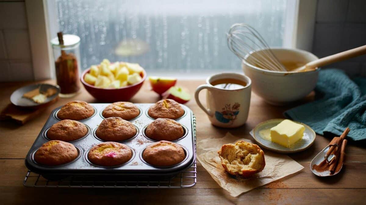 Rainy-day pick-me-up: 8 apple-cinnamon muffins in 25 minutes for £2.40 — will you bake them?