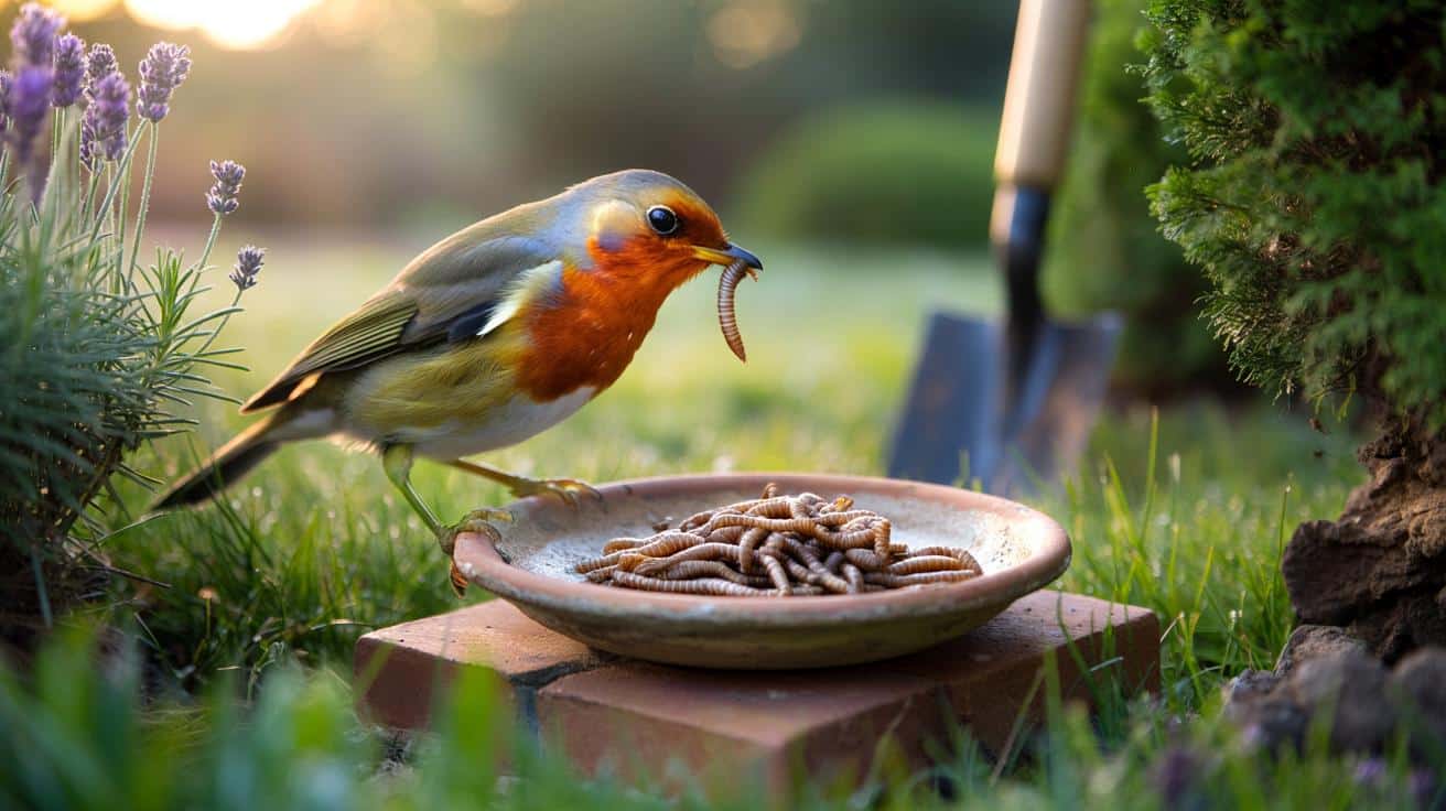 Robins in your garden: give them this food once, and they’ll come back every day for more**