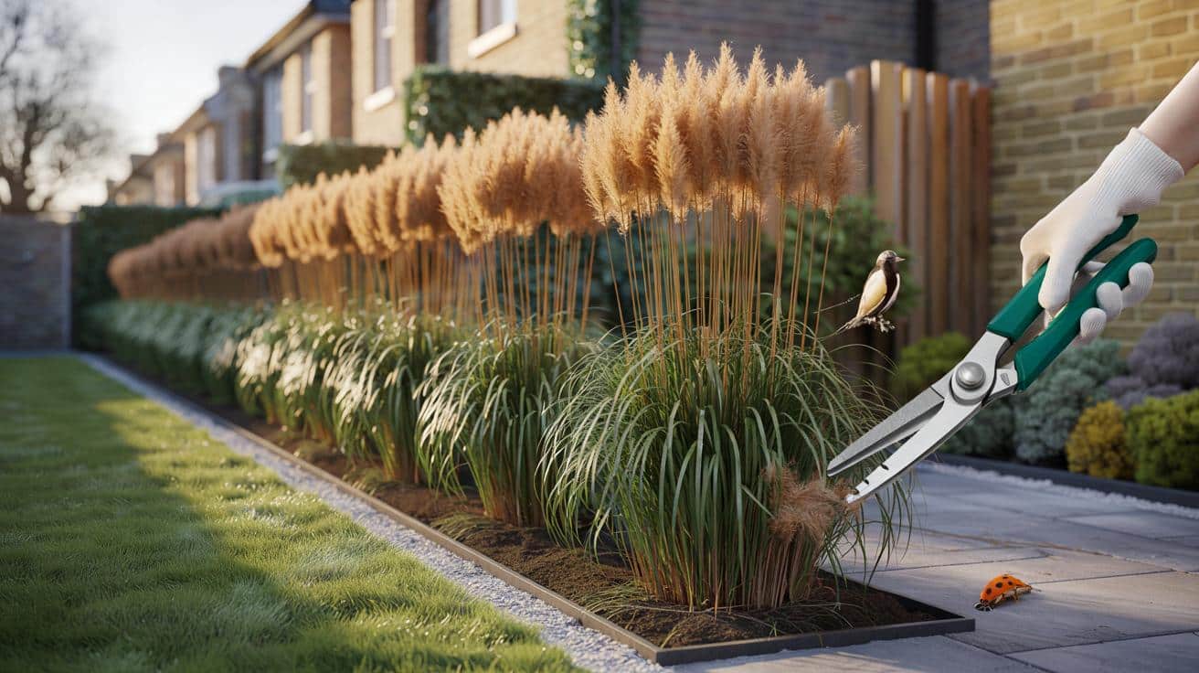 Thinking of a fast privacy hedge this winter: could 2–3 m miscanthus with one cut save you work?