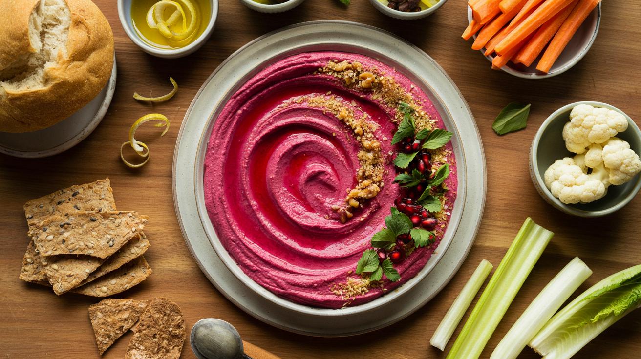 You host six friends on £20: this beetroot hummus stuns taste buds in 5 steps and 8 simple add-ons