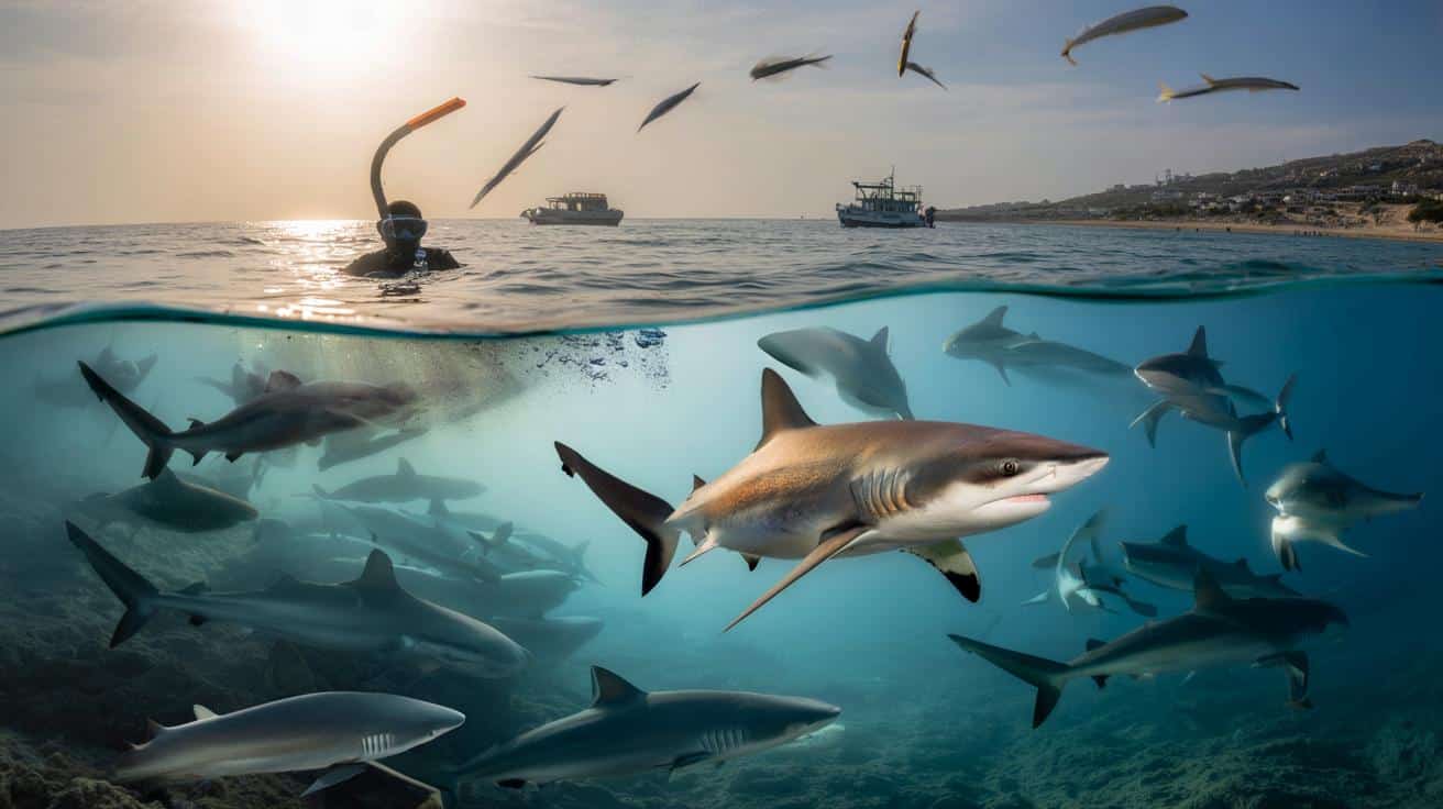 You swim 100m off Israel and think you’re safe: 40-year-old dies as 20 dusky sharks turn feral