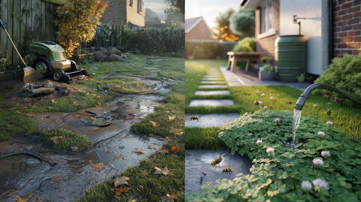 You waste 32 hours and 1,800 litres each autumn on your lawn: will you try dwarf clover this year?