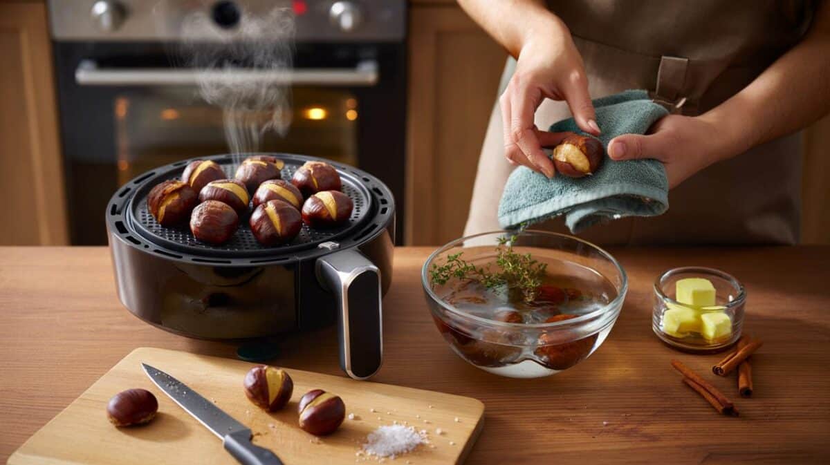 You, your air fryer and 500g chestnuts: 15 minutes at 200°C—will shells pop open themselves?