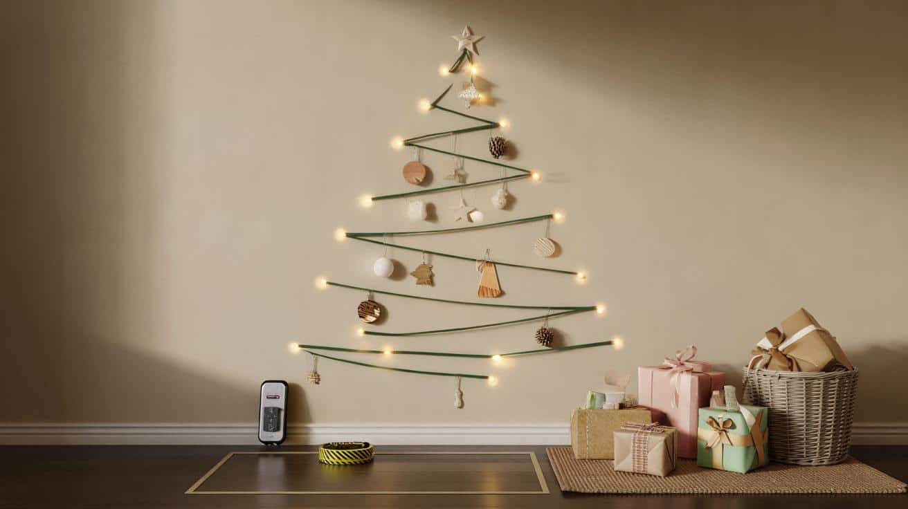 Your 2025 Christmas on a shoestring: 15-minute wall tree saves 2m² and £60—will you switch?