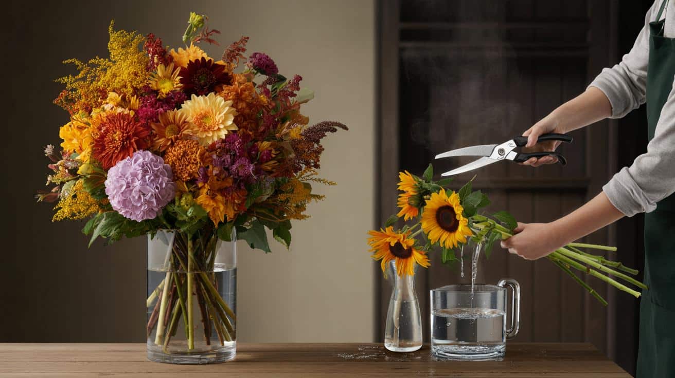 Your autumn bouquet dead in 48 hours? florist’s 2-step 70–80°C trick keeps blooms 7–12 days