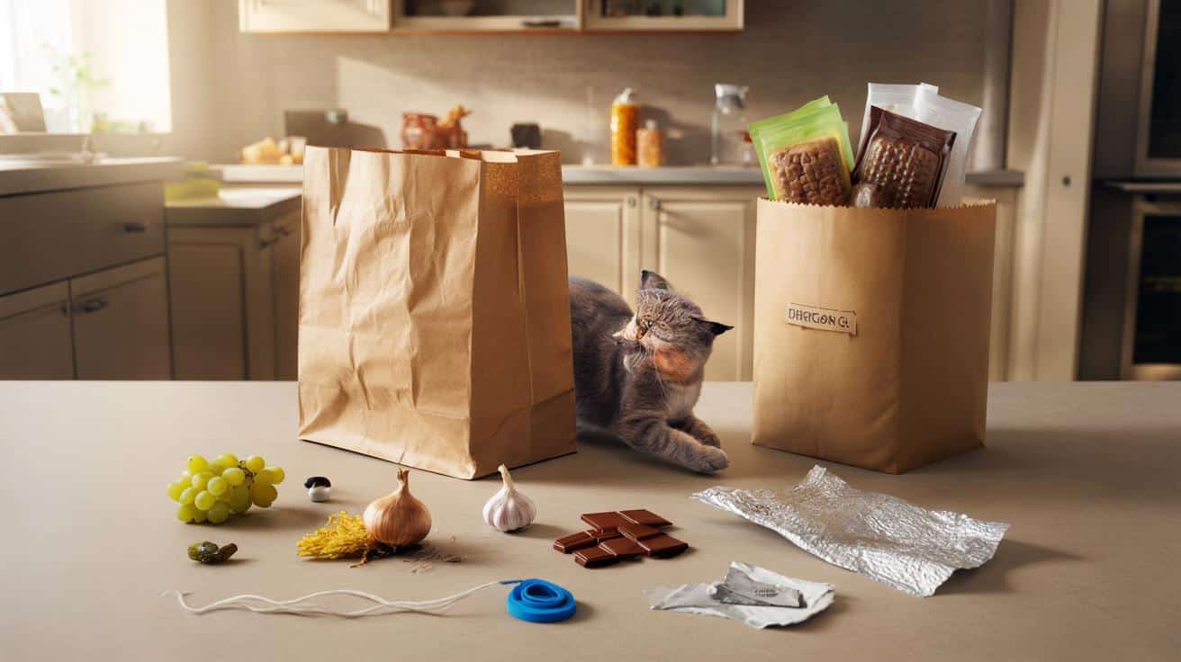 Your cat raids your shopping bags: here are 7 risks, 5 fixes and a £300 vet bill you can dodge