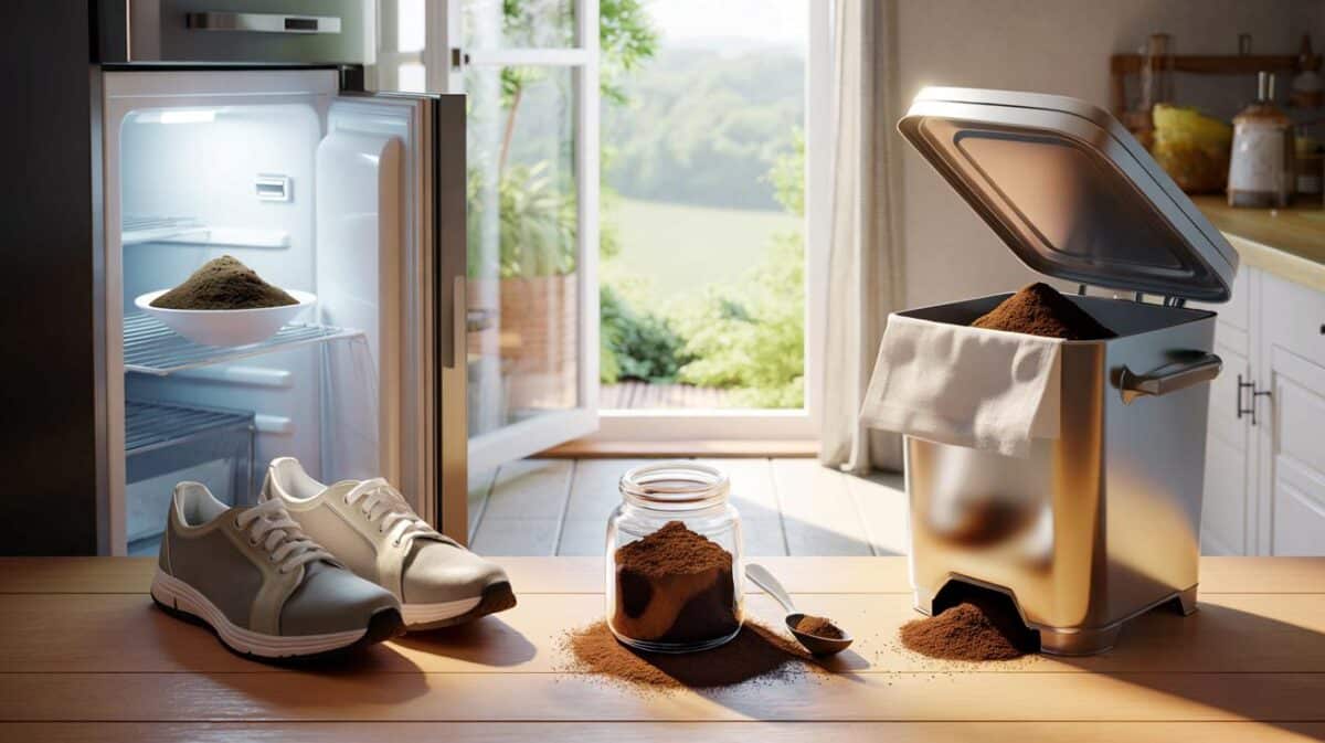 Your fridge, bin and shoes stink? £0 coffee grounds fix : 10 minutes, 3 spots, zero perfume