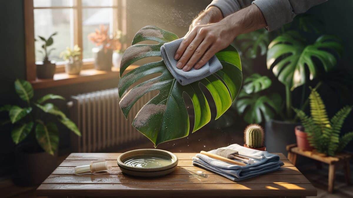 Your houseplants look dull and dusty? 1 cloth, 2 minutes, 0 chemicals: the autumn fix you need now