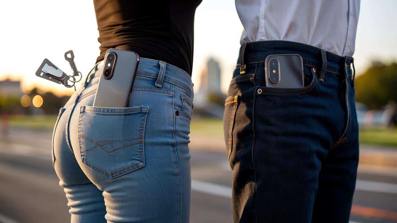 Your jeans pockets are 48% shallower and 6.5% narrower: will 40% still fail to hold your phone?