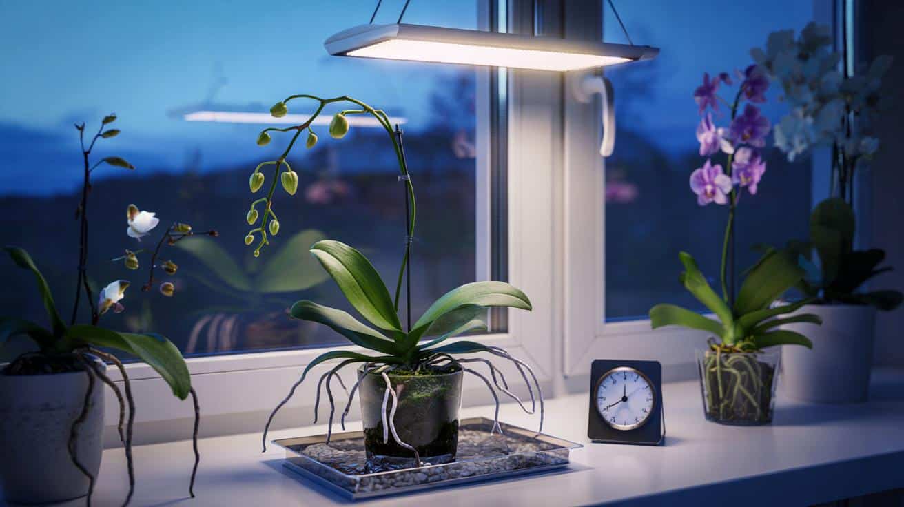 Your orchids stopped at 17:00 and 50% less light : will 12‑hour LEDs and 18°C nights save yours?