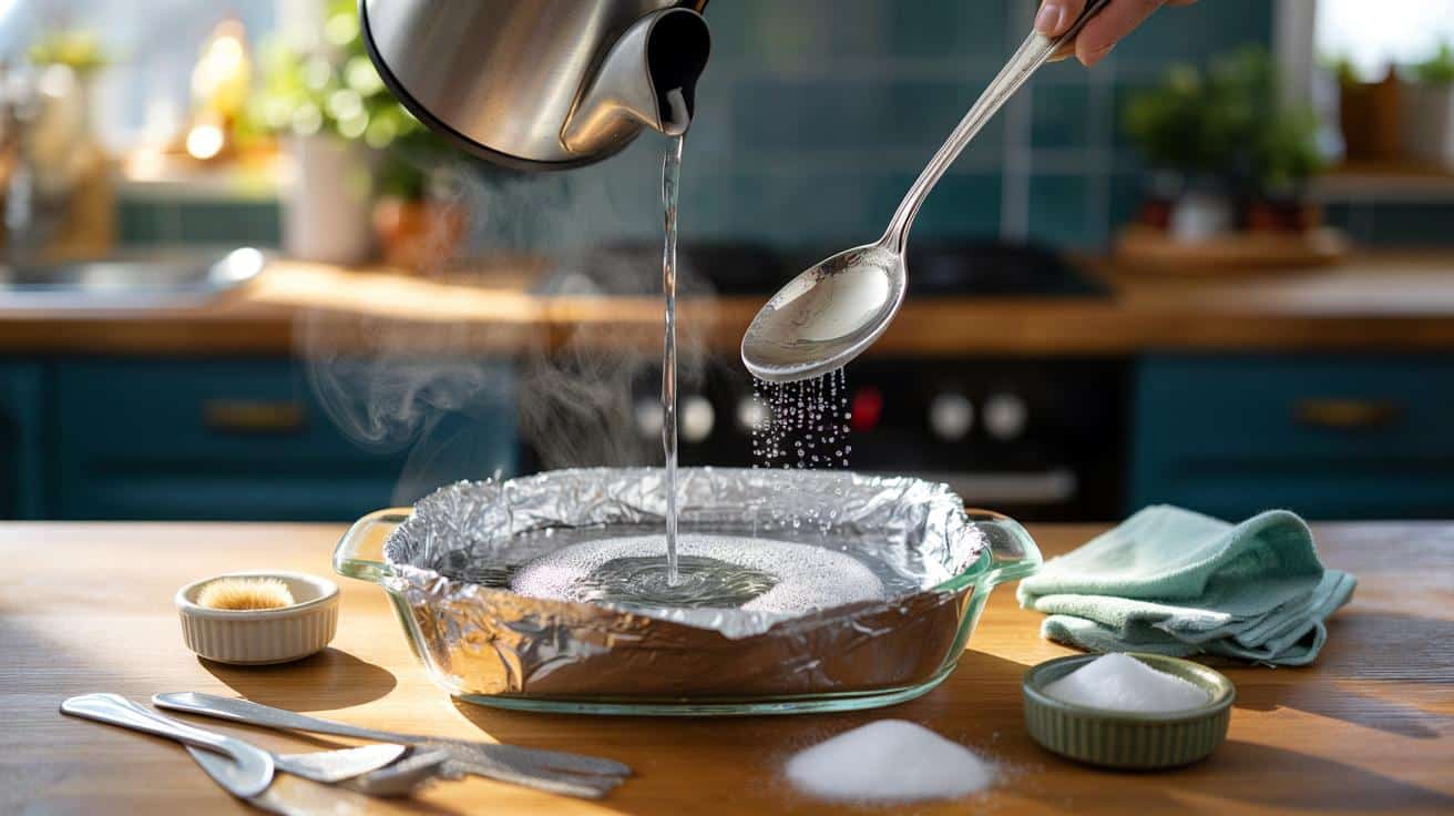 Your silver back in 15 minutes with aluminium foil and 3 kitchen basics: will you try it today?