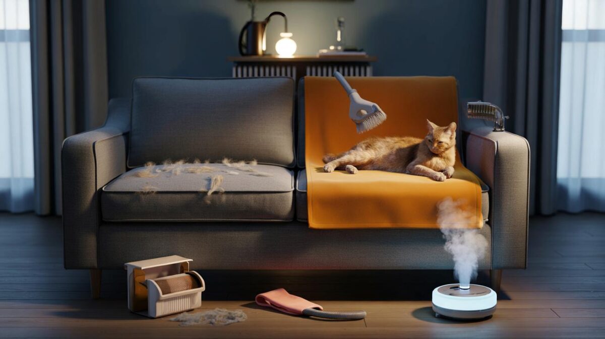 Your sofa vs cat hair: can a 10‑minute brush and a £12 washable throw save 7 hours a week?