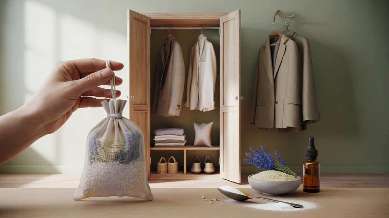 Your wardrobe smells musty? try rice-lavender pouches that cut odours by 95% in 24 hours: proven