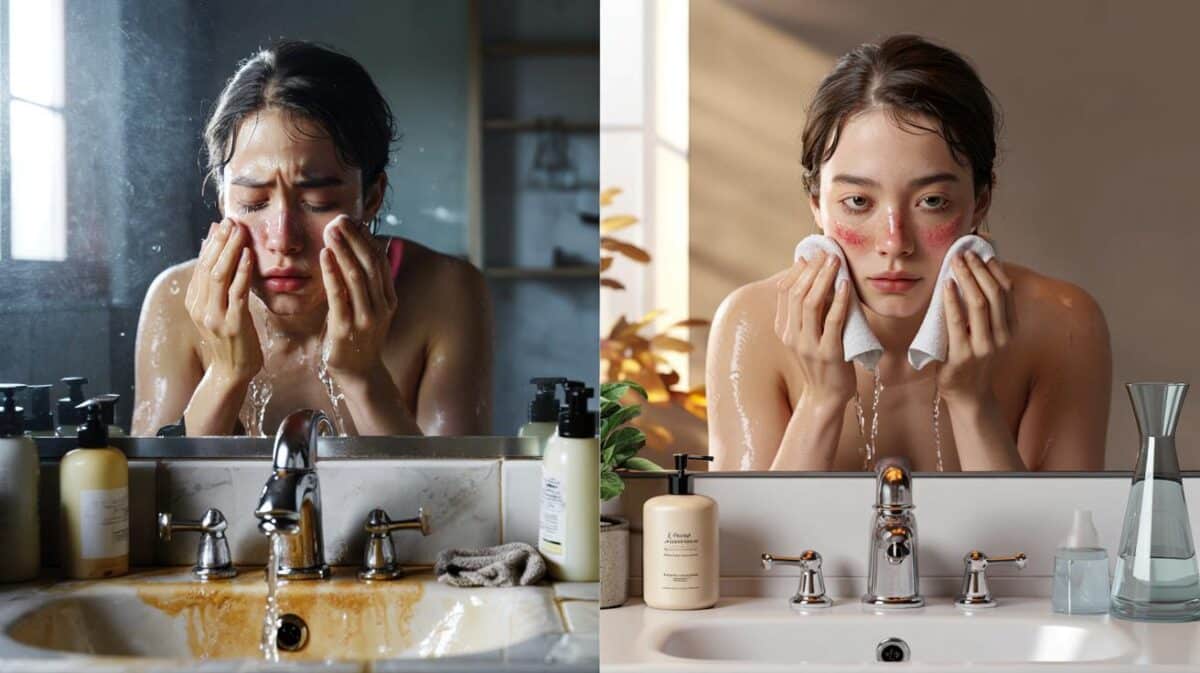 You're washing your face twice daily and still breaking out: could 14 days off cleansers fix it?